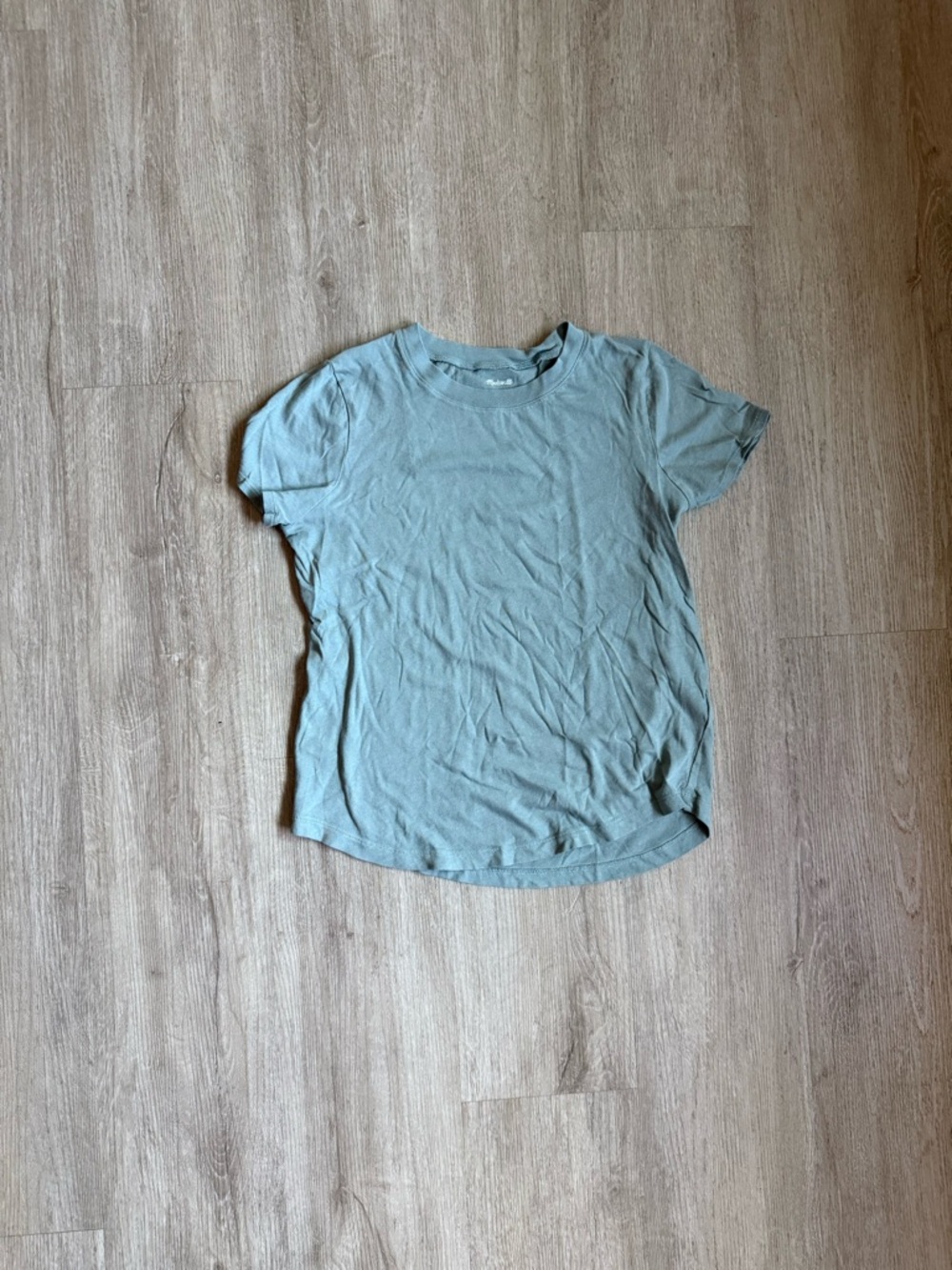 Madewell Softfade Cotton Perfect Vintage Tee - Pine Green - Size Small